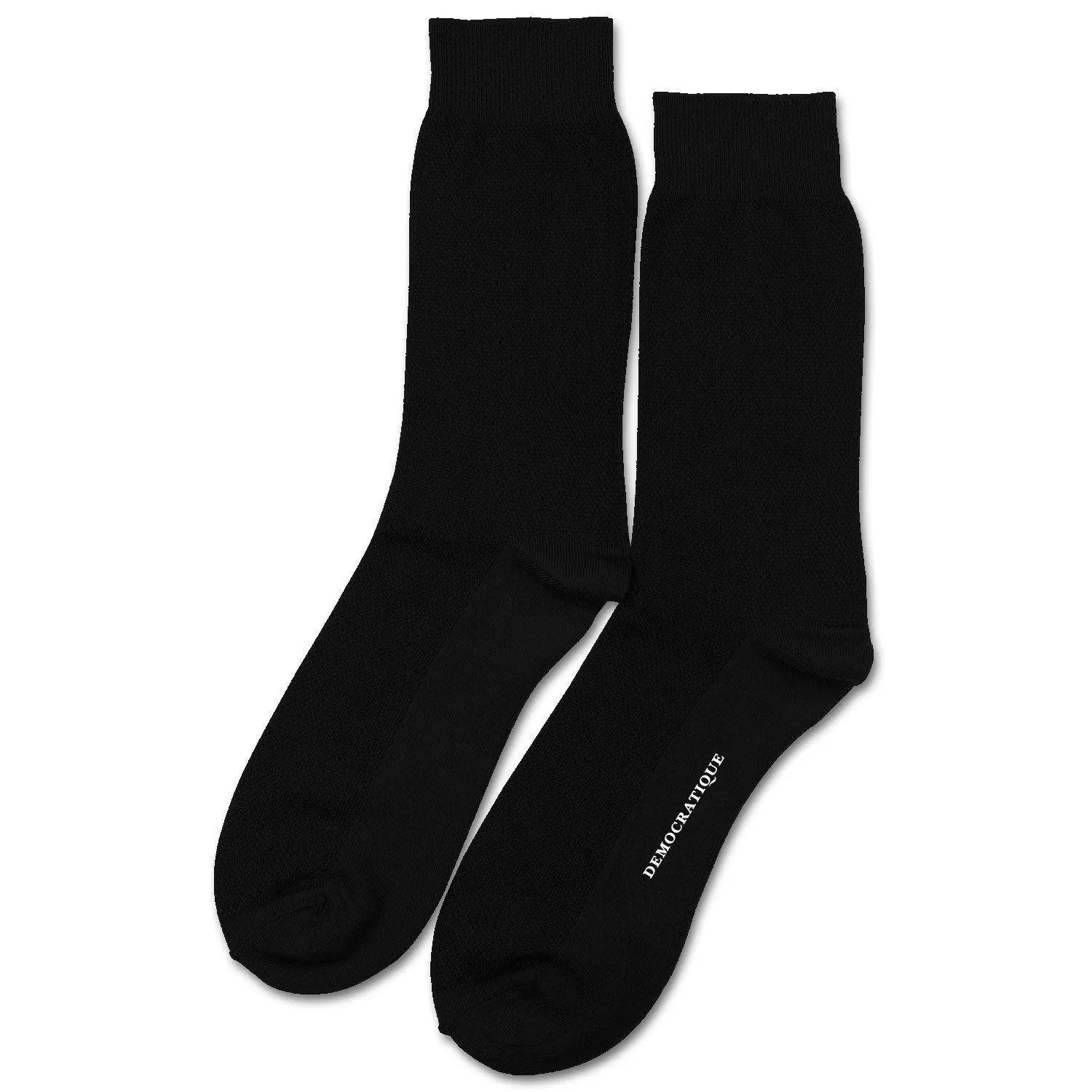 12-pack (pay for 10) of black pique socks