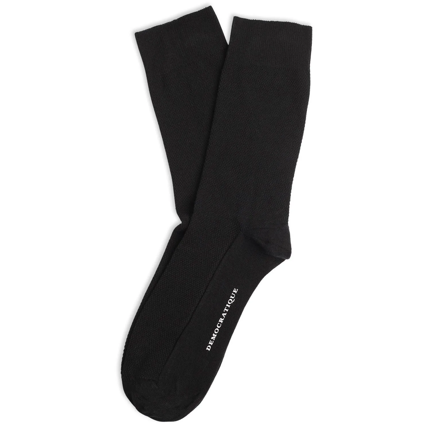 12-pack (pay for 10) of black pique socks