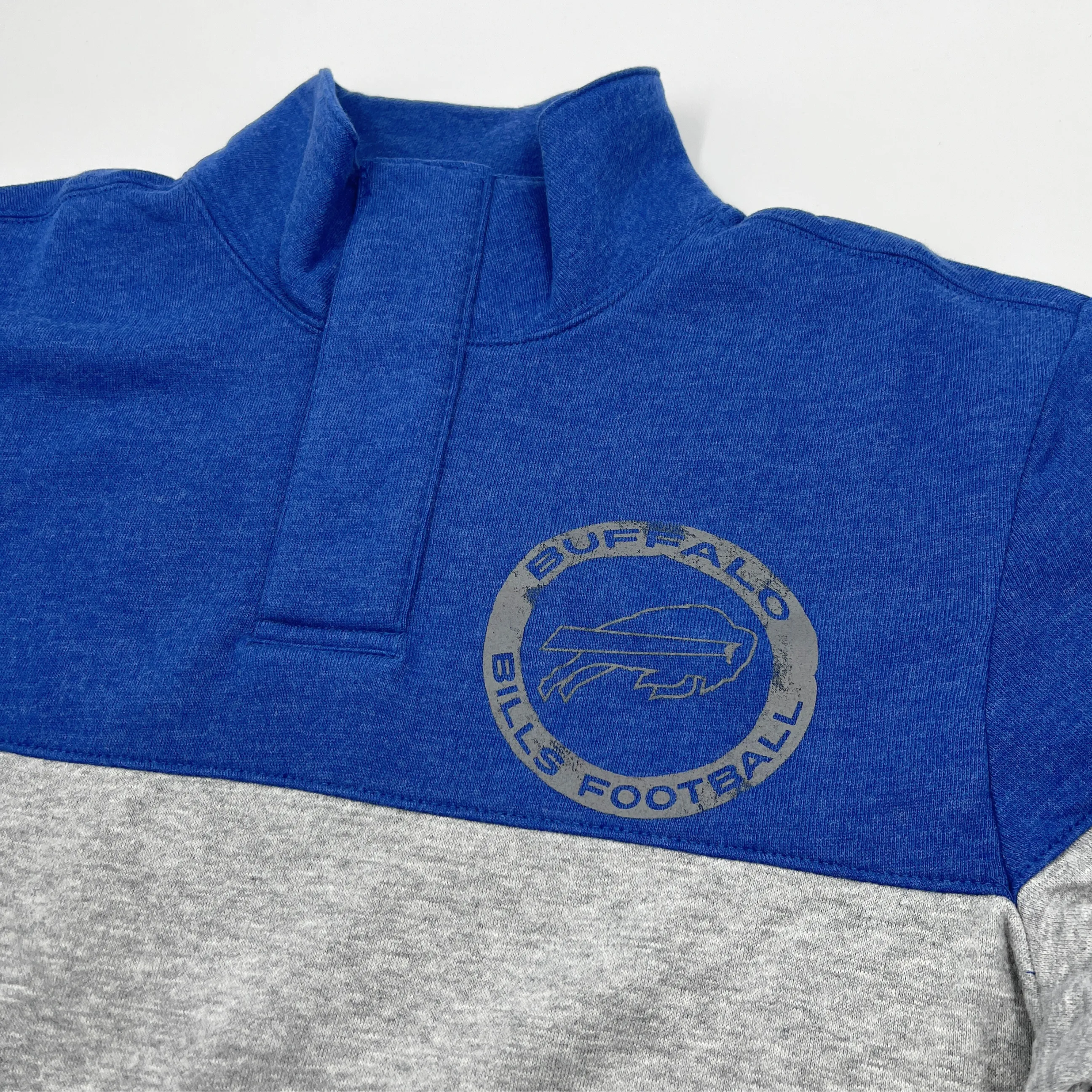 '47 Brand Buffalo Bills Jetty Blue Quarter-Snap Sweater