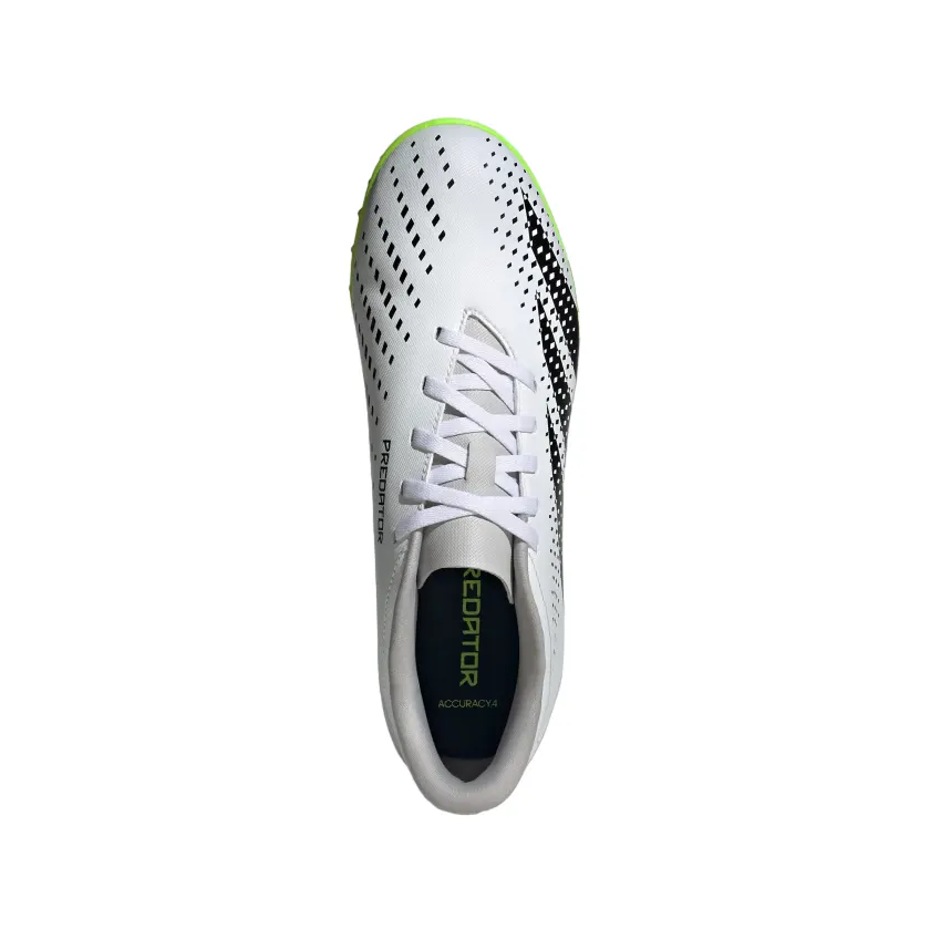 Adidas synthetic grass soccer shoe for boys Predato Accuracy.4 TF IE9444 white-black