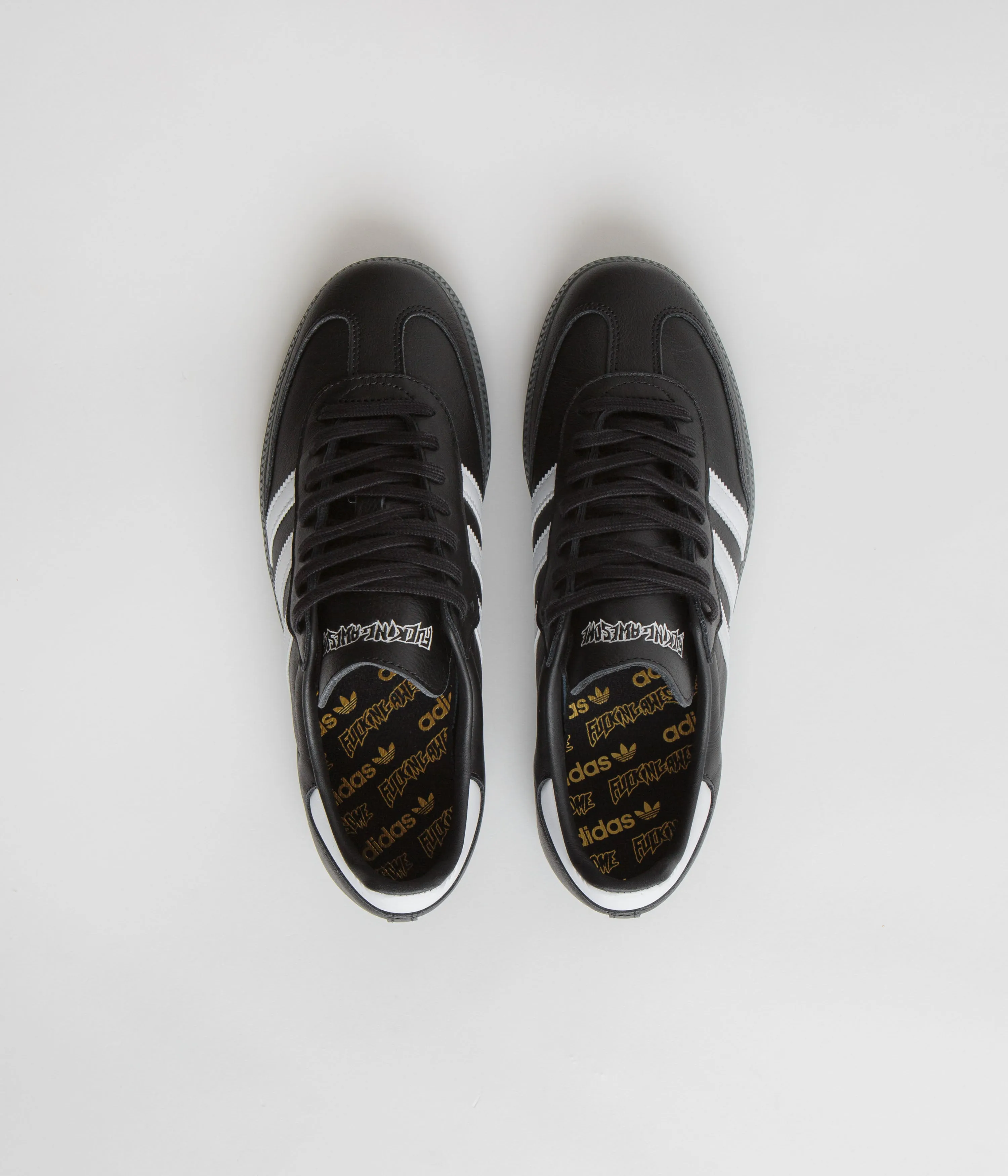 Adidas x Fucking Awesome Samba Shoes - Core Black / FTWR White / Gold Metallic