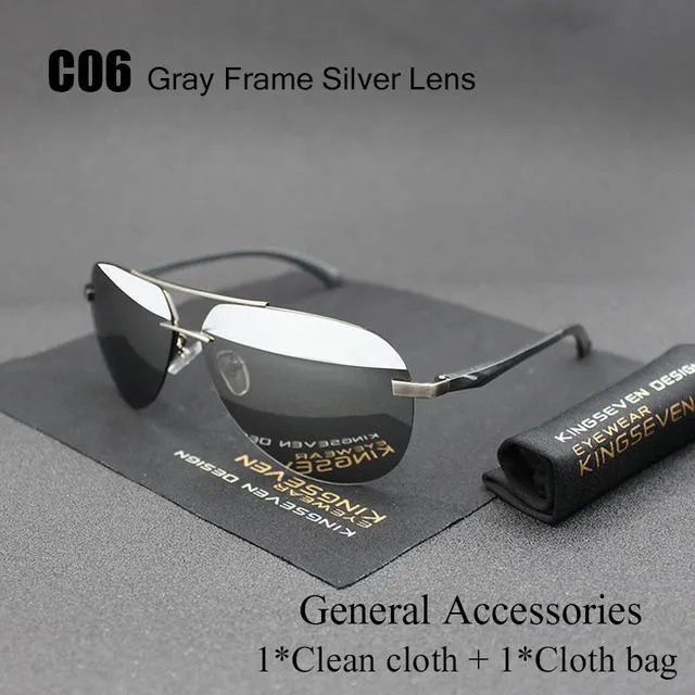 Aluminum Magnesium Polarized UV400 Unisex Sunglasses with Mirror Lens