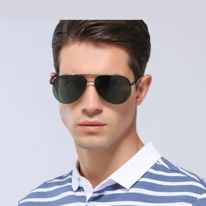 Aluminum Magnesium Polarized UV400 Unisex Sunglasses with Mirror Lens