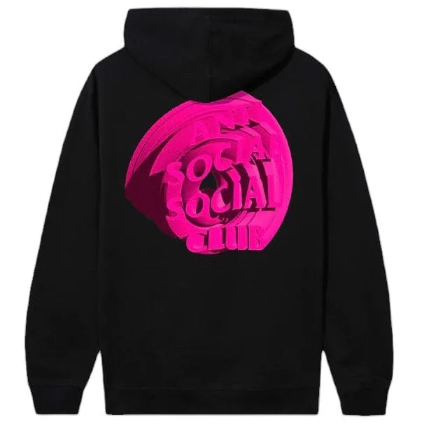 Anti Social Social Club Bullseye Hoodie (Black/Pink)