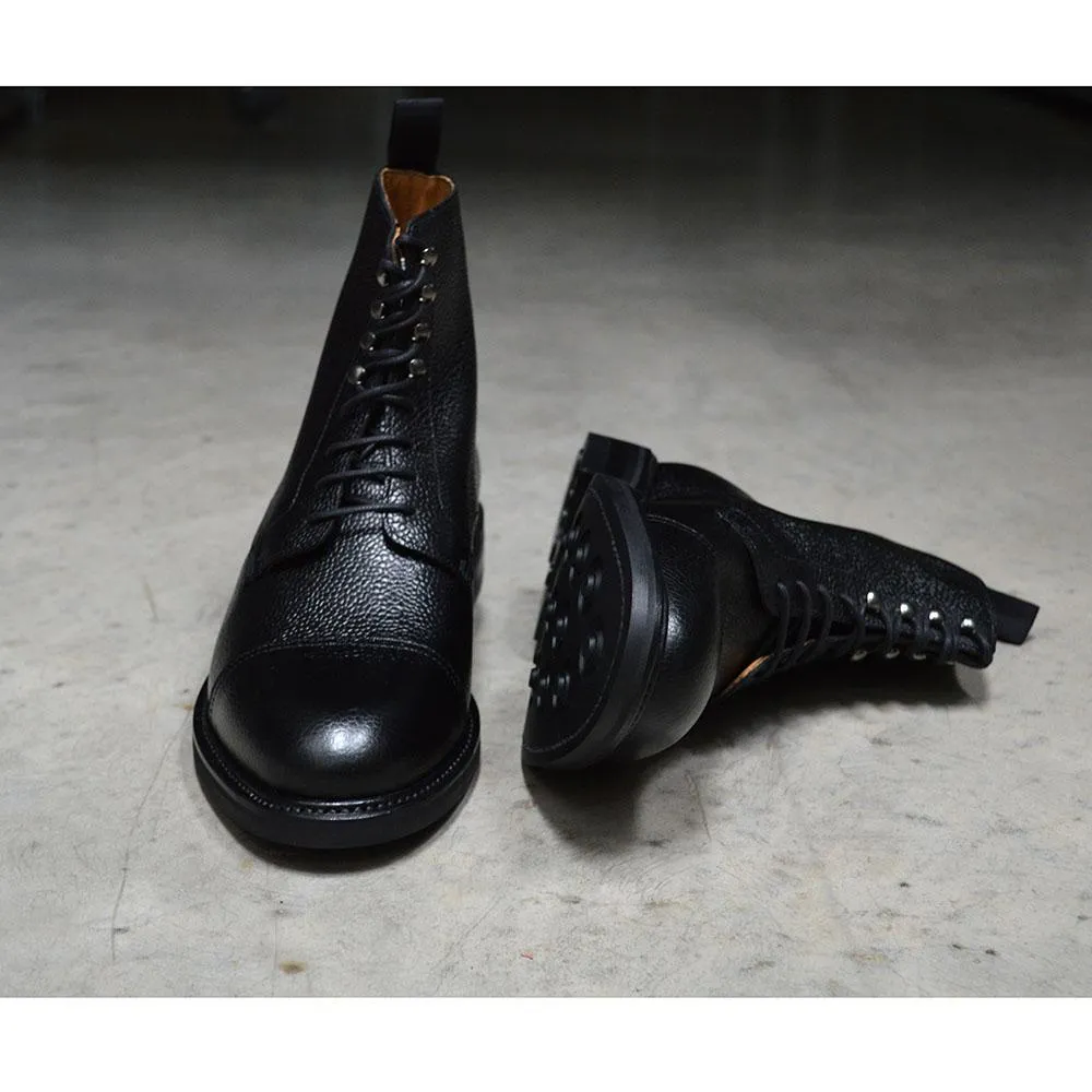 Berwick 1707 Grain Cap Toe Boot (321) - Black Grain