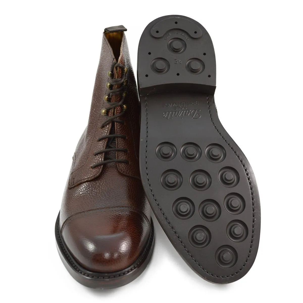 Berwick 1707 Grain Cap Toe Boot (321) - Dark Brown