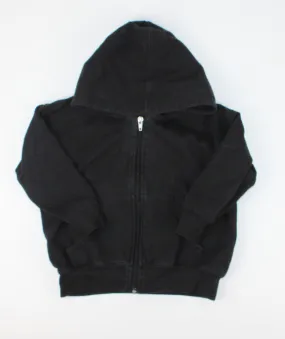 BLACK ZIP HOODIE ("LEGENDARY" BACK DESIGN) 4Y VGUC