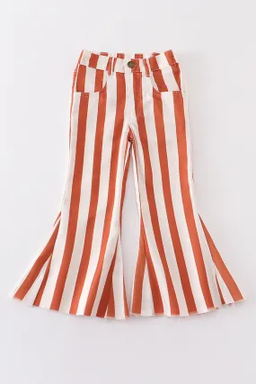 Brown stripe girl bell jeans