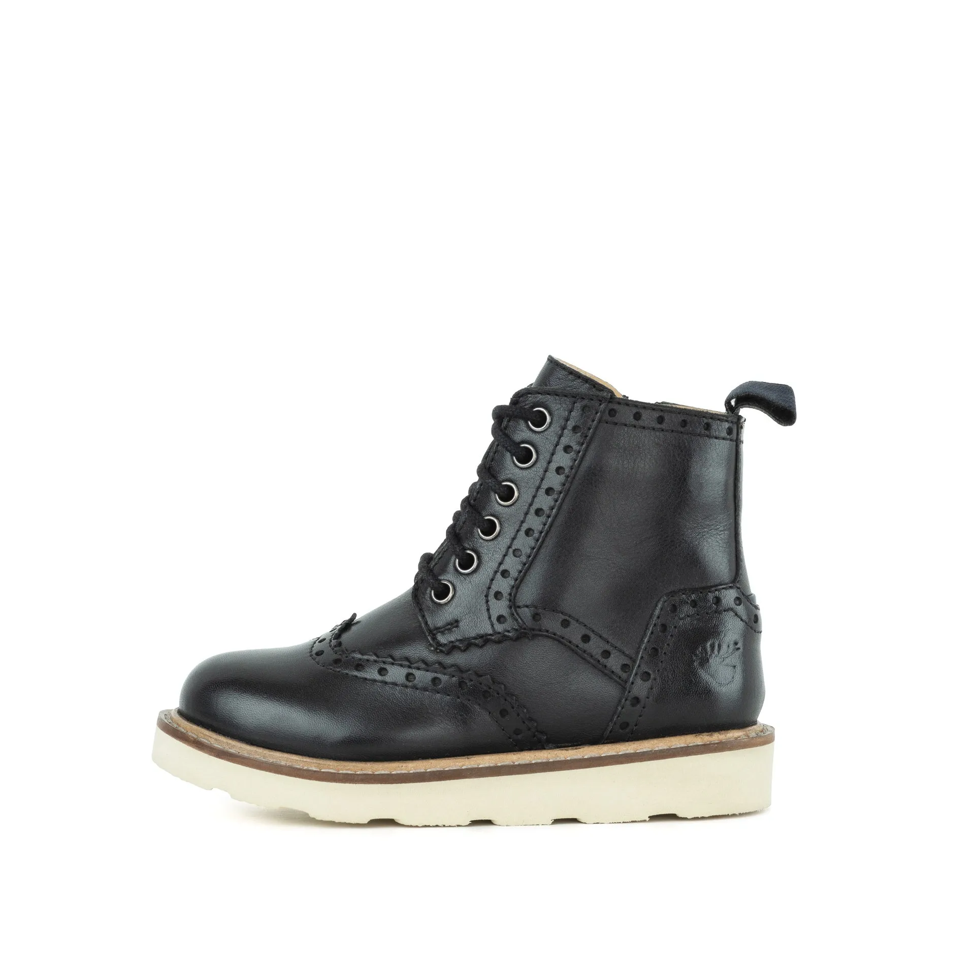 Children's Brooke Black Brogue Boot