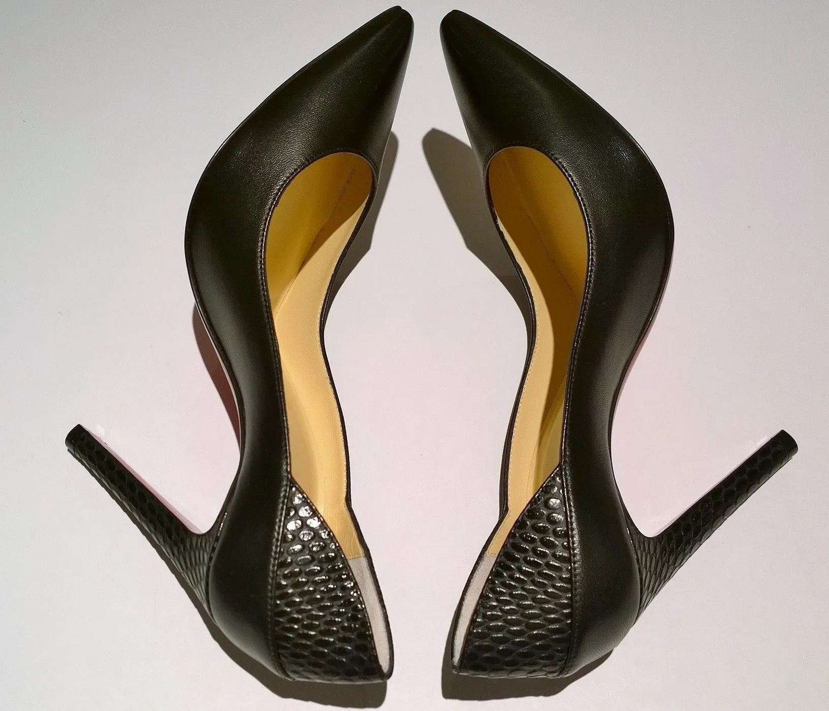 Christian Louboutin Maastrict 100 Black Leather Heels