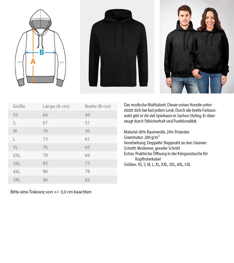 Das Pferd ist harmlos Vorsicht Reiterin  - Unisex Kapuzenpullover Hoodie