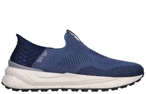 Espadrile sport, barbati, SKECHERS BOGDIN-ARLETT SLIP-INS 210636-BLNV bleumarin, textil