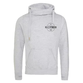 IS.E.FITNESS Cross Over Neck Hoodie - wholesale