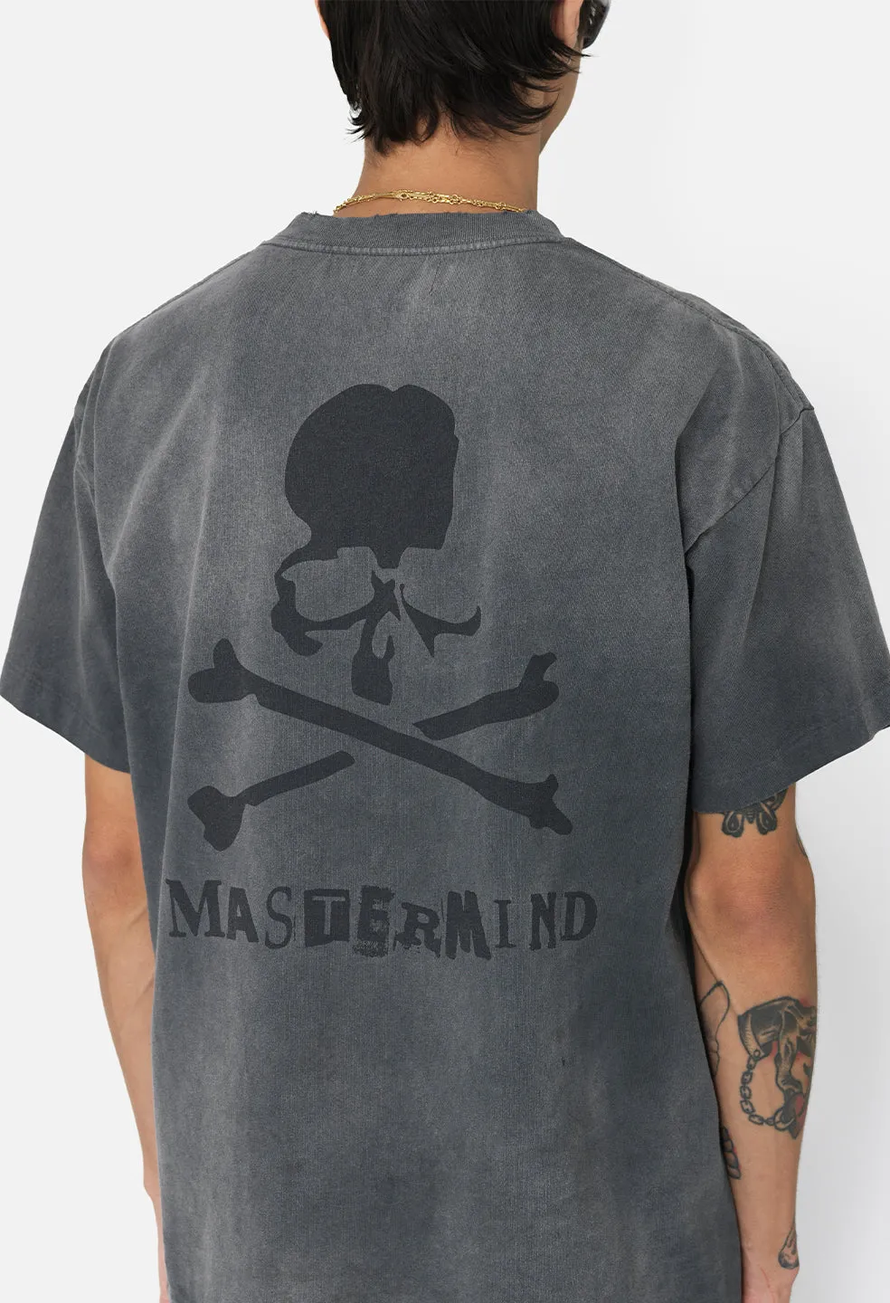 JE X Mastermind Vintage Rock Tee / Washed Black