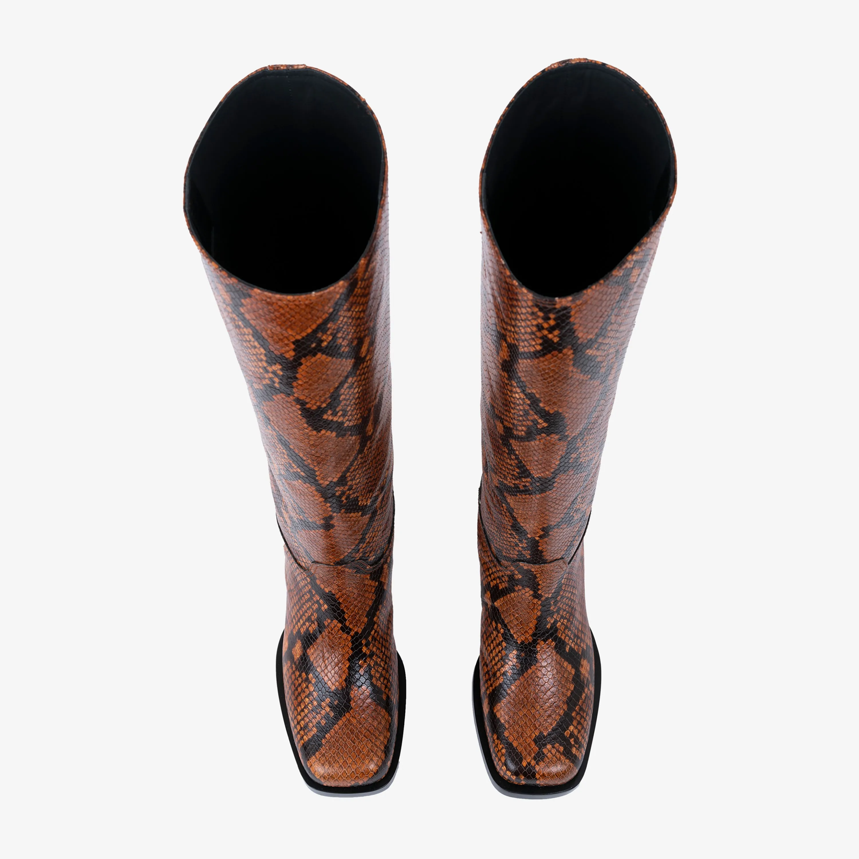 Joan High Boot Caramel Python