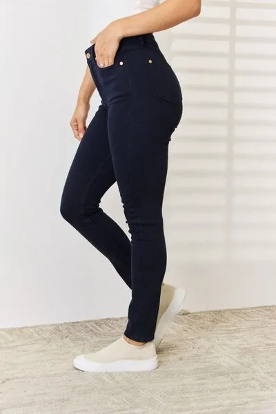 Judy Blue Navy Garment Dyed Tummy Control Skinny Jean (Online Exclusive)