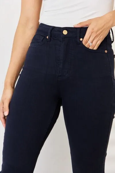 Judy Blue Navy Garment Dyed Tummy Control Skinny Jean (Online Exclusive)