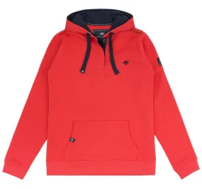 Ladies Boatyard Button Up Hoodie - Spicy Red