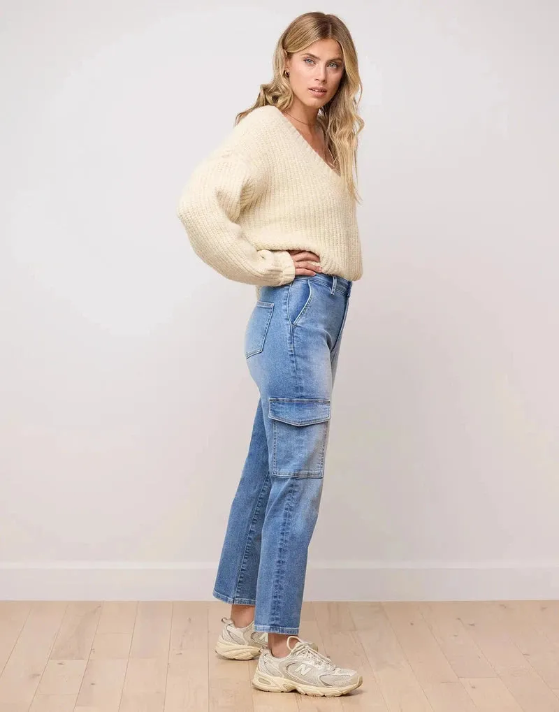 Malia Relaxed Denim in Blue Bell