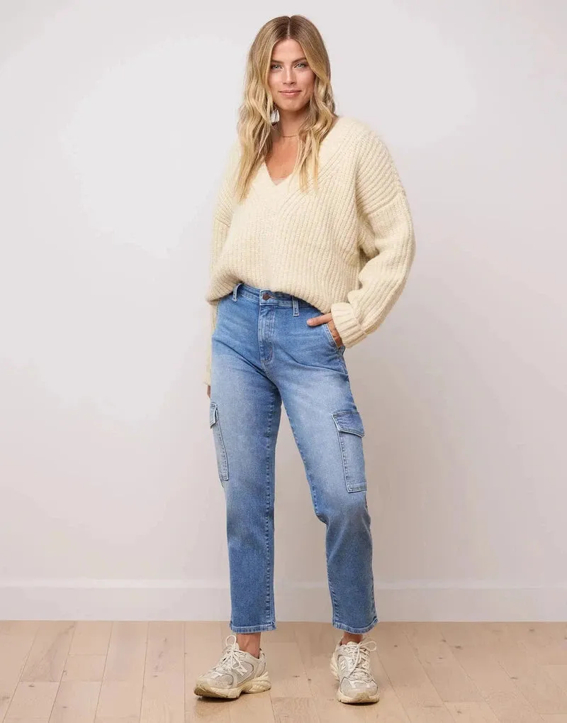 Malia Relaxed Denim in Blue Bell