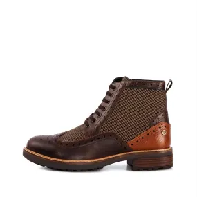 MENS SHERWOOD BROWN TWILL BOOT