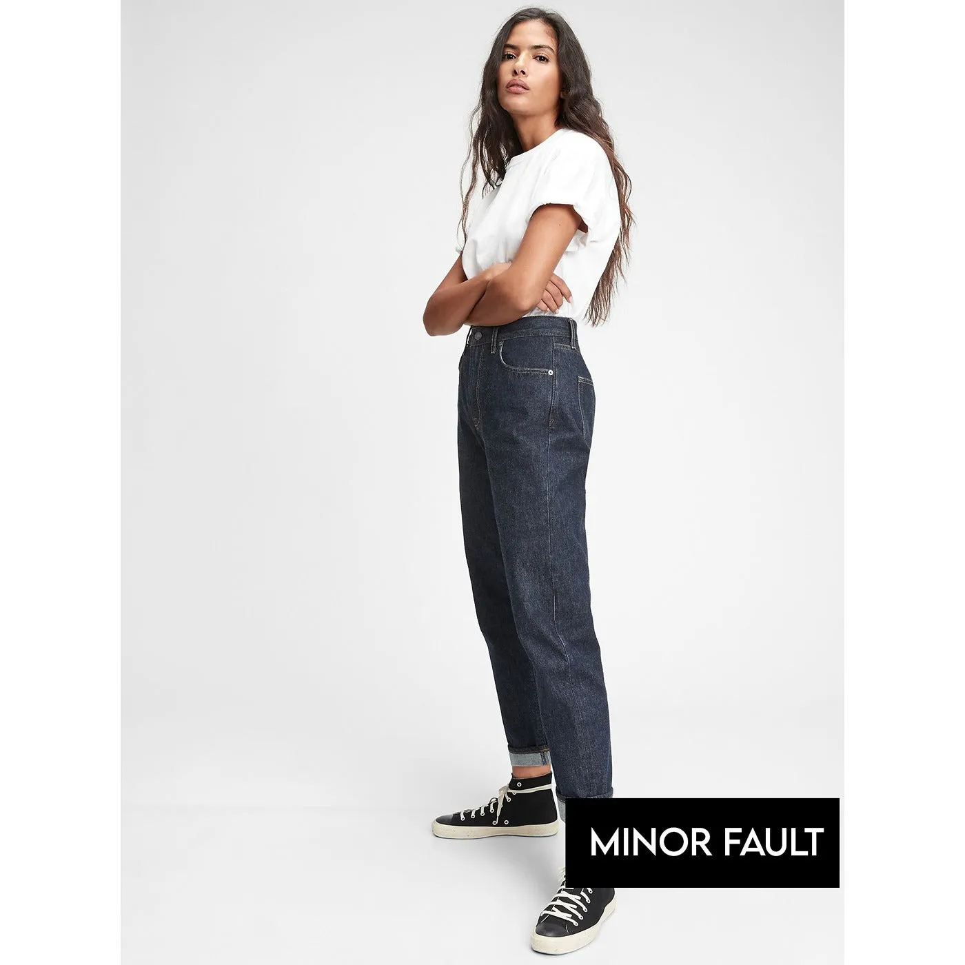 (Minor Fault) Dark Rinse Slim Straight Jeans