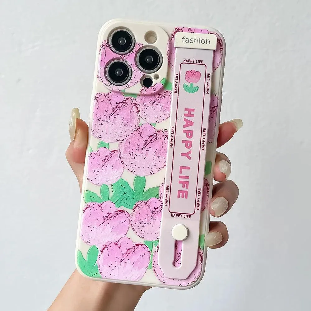 Pink Flowers Cute Phone Case For Huawei Honor 90, 70, X8, 20, 10, 50 Pro, P60, P30, P20, P50, P40 Lite, Nova 9, 8, and 5t - ACPCZ67 Pattern