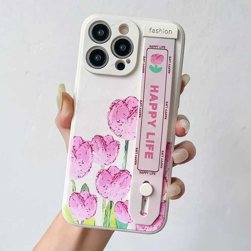 Pink Flowers Cute Phone Case For Huawei Honor 90, 70, X8, 20, 10, 50 Pro, P60, P30, P20, P50, P40 Lite, Nova 9, 8, and 5t - ACPCZ67 Pattern