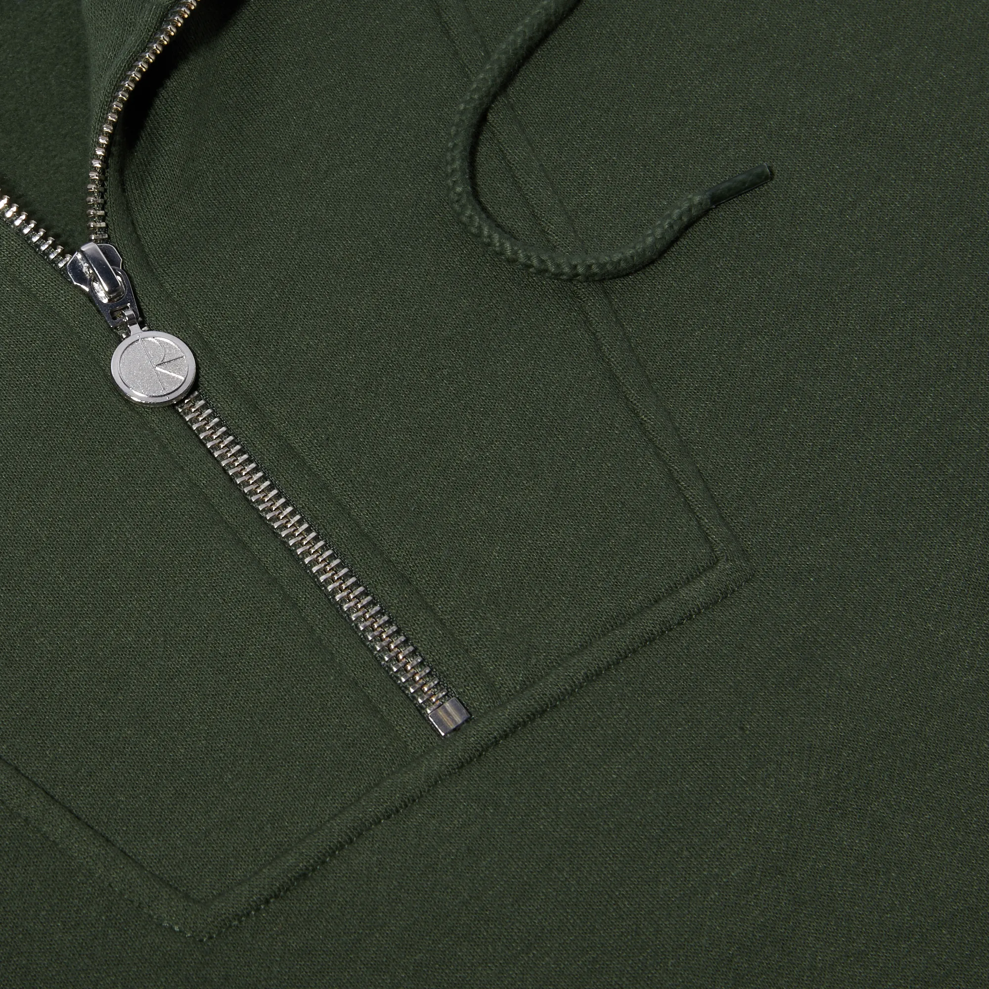 Polar Skate Co. Half Zip Hoodie Dark Olive