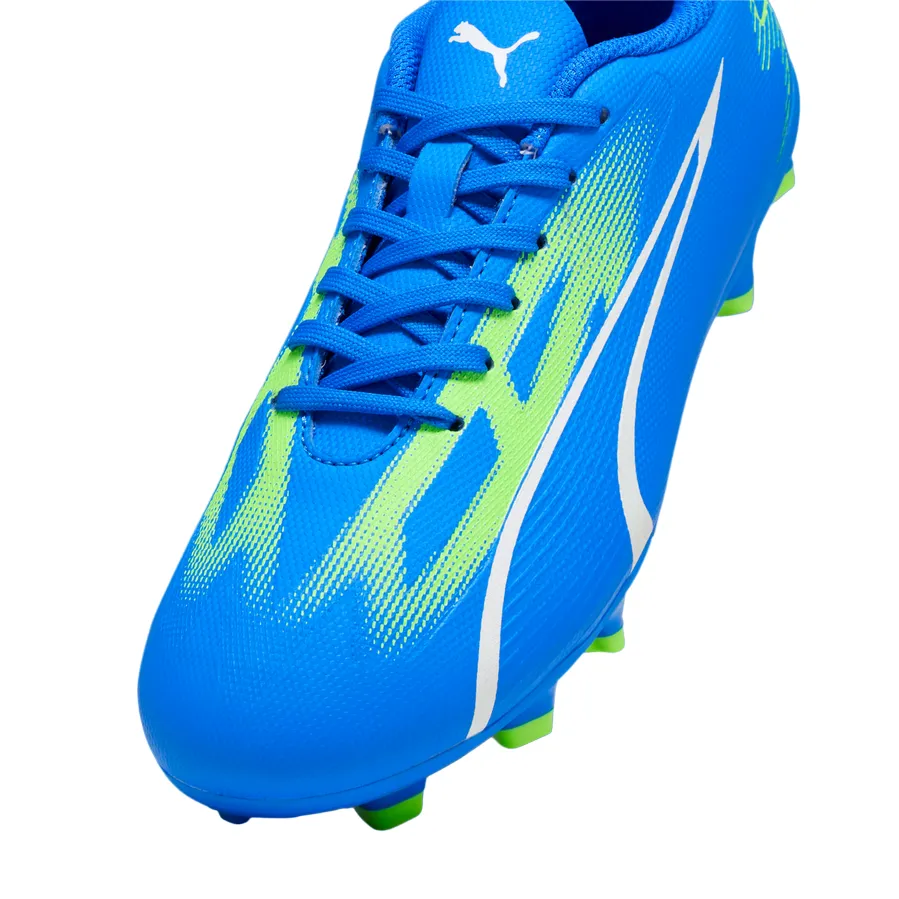 Puma boys' football boot Ultra Play FG/AG 107530-03 light blue-white-green