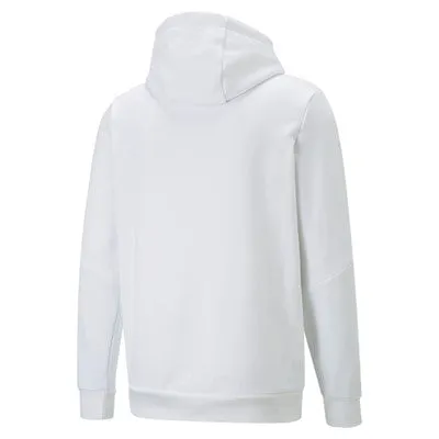 Puma men's sweatshirt with hood and front kangaroo pocket ESS  Tape Hoodie FL 849040 02 white