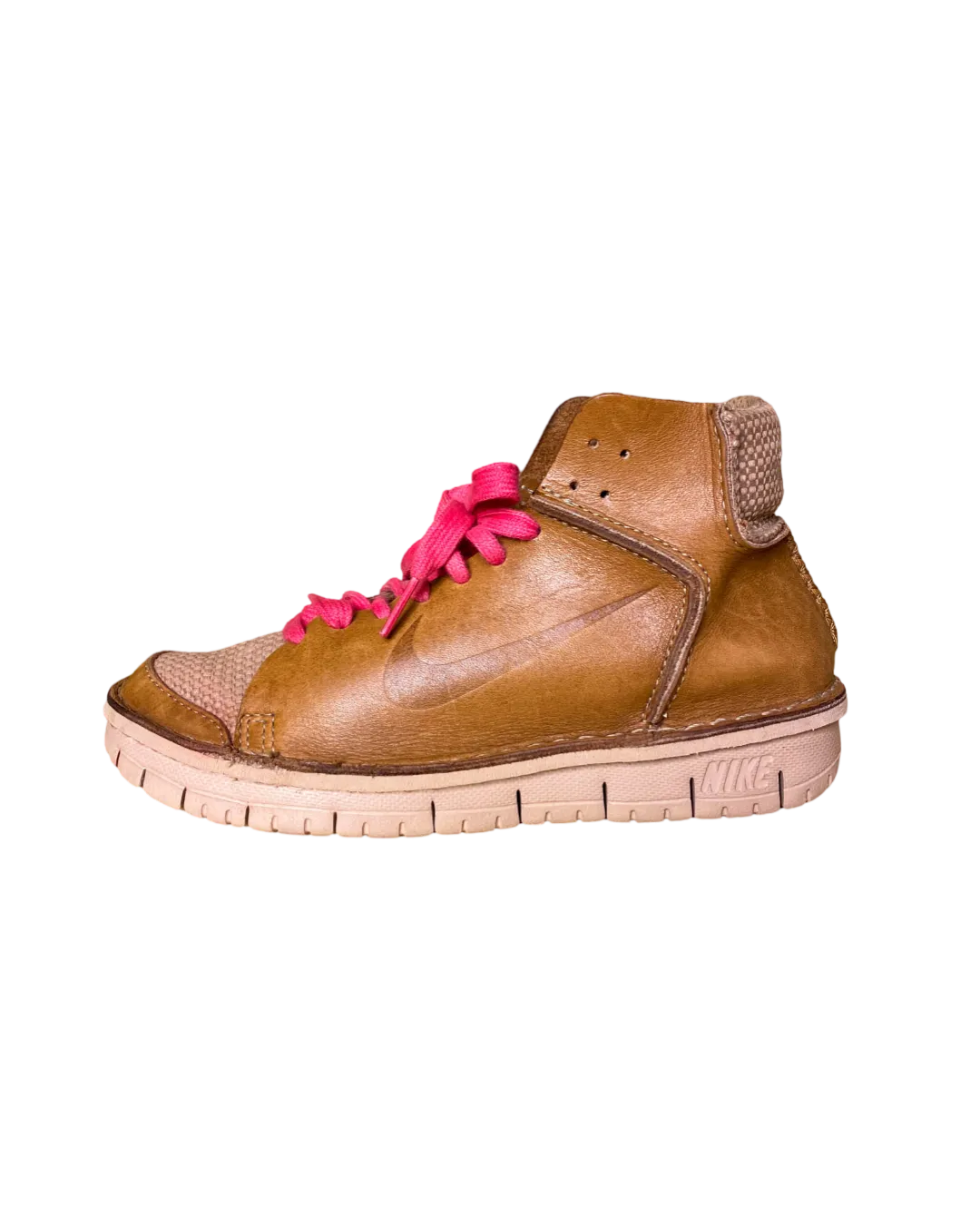 Size 36 - Nike Brown Leather High Tops