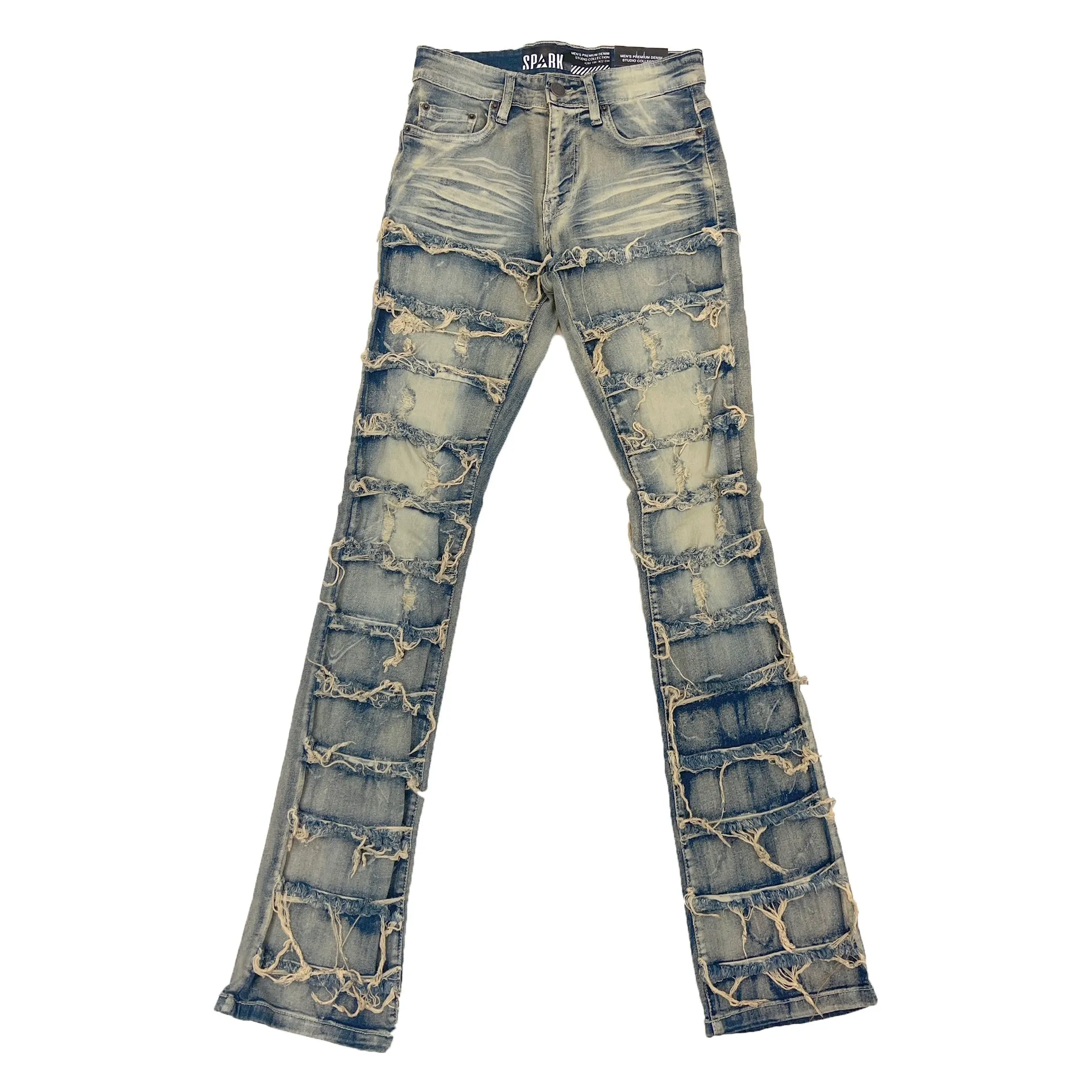 Spark Premium Stretch Stacked Jean (Rustic Blue)