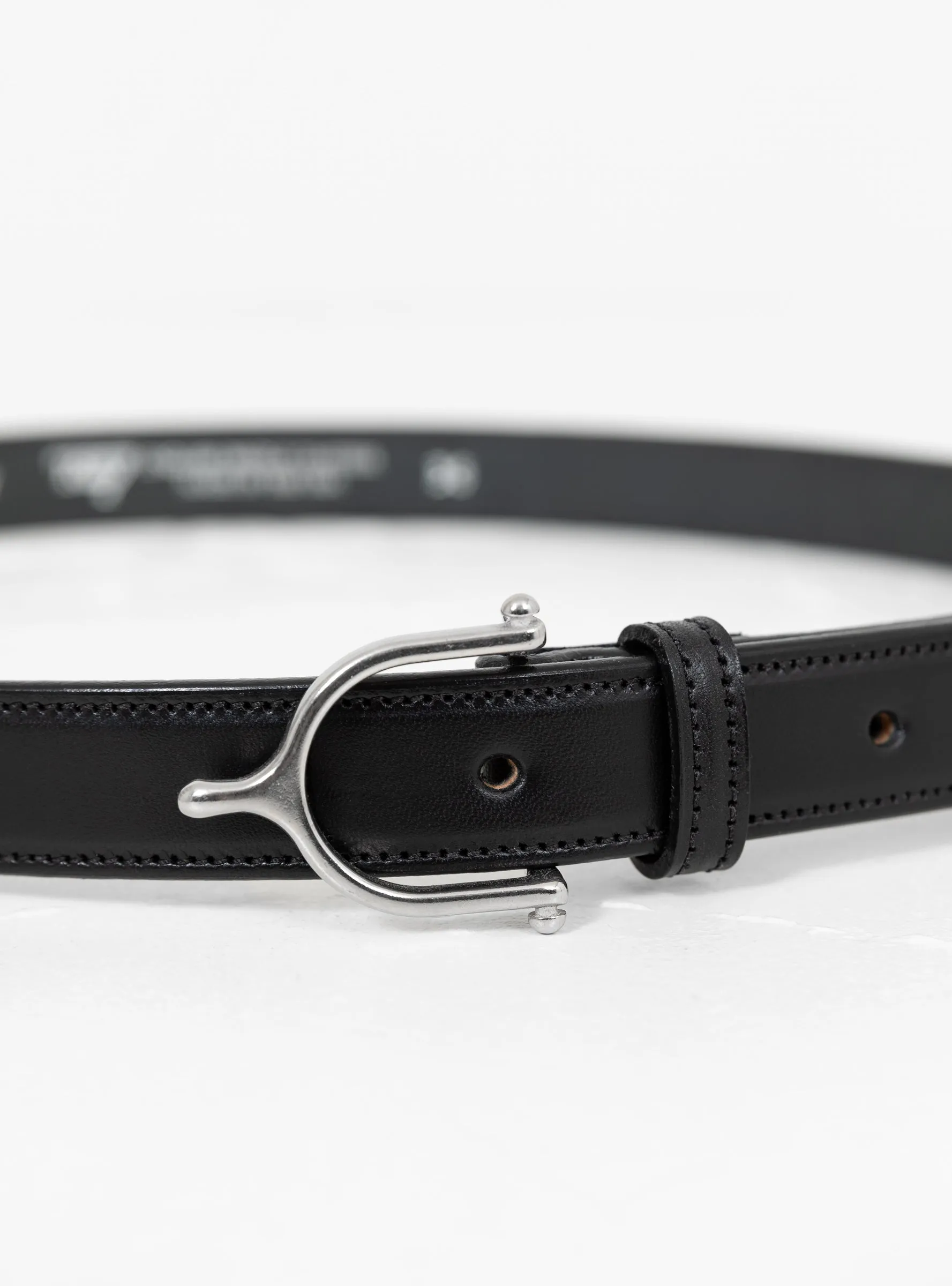 Spur Belt Black & Nickel