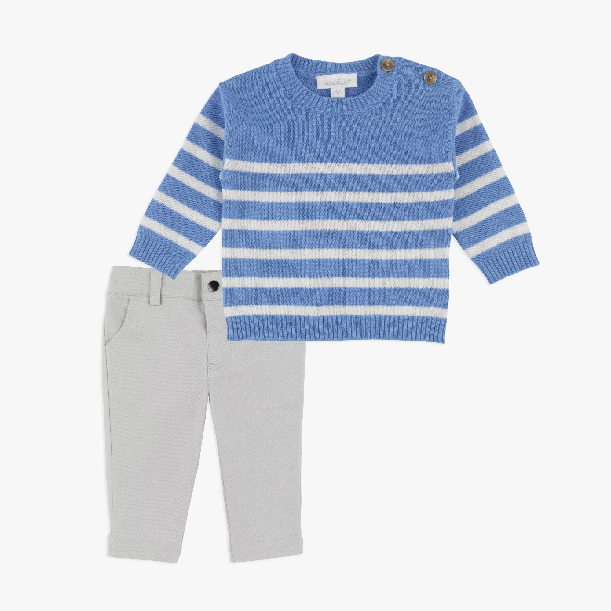 Sweater Top & Woven Pant Set