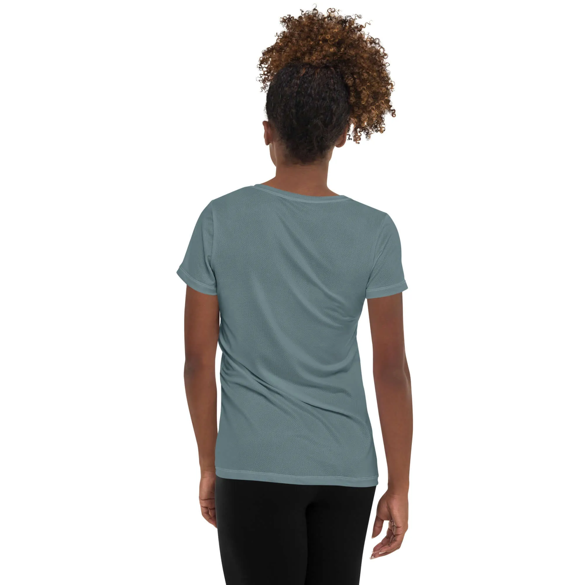 TOV Damen Sport T-Shirt VIBES (Graublau)