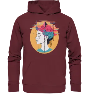 Unisex Bio-Hoodie mit Mental Health Motiv "Wirrwarr"