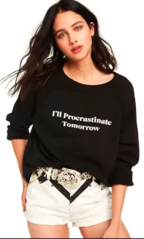 Wildfox Procrastinate Tomorrow Sommers Sweater