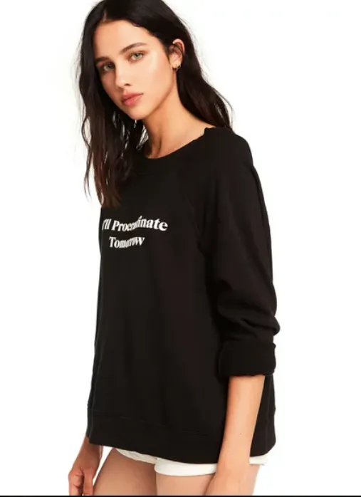 Wildfox Procrastinate Tomorrow Sommers Sweater