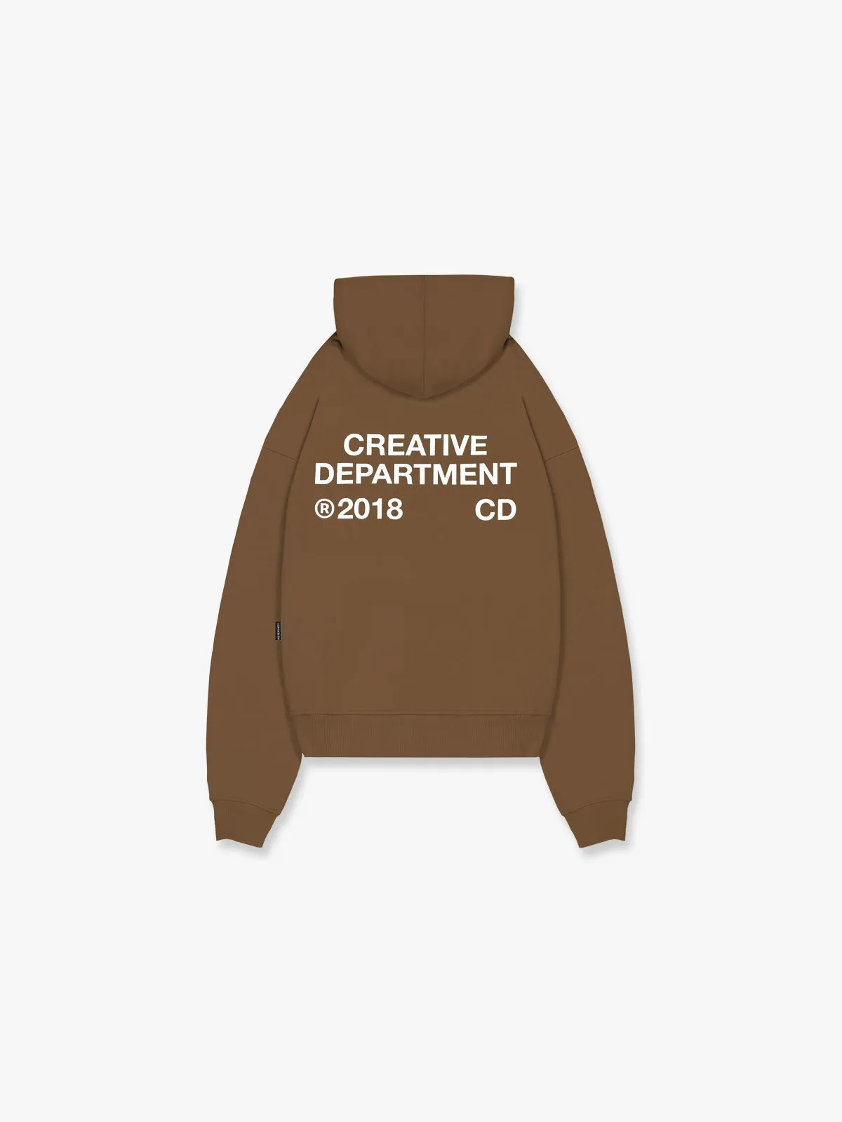 ZIP HOODIE CREATIVE DEPT - BROWN